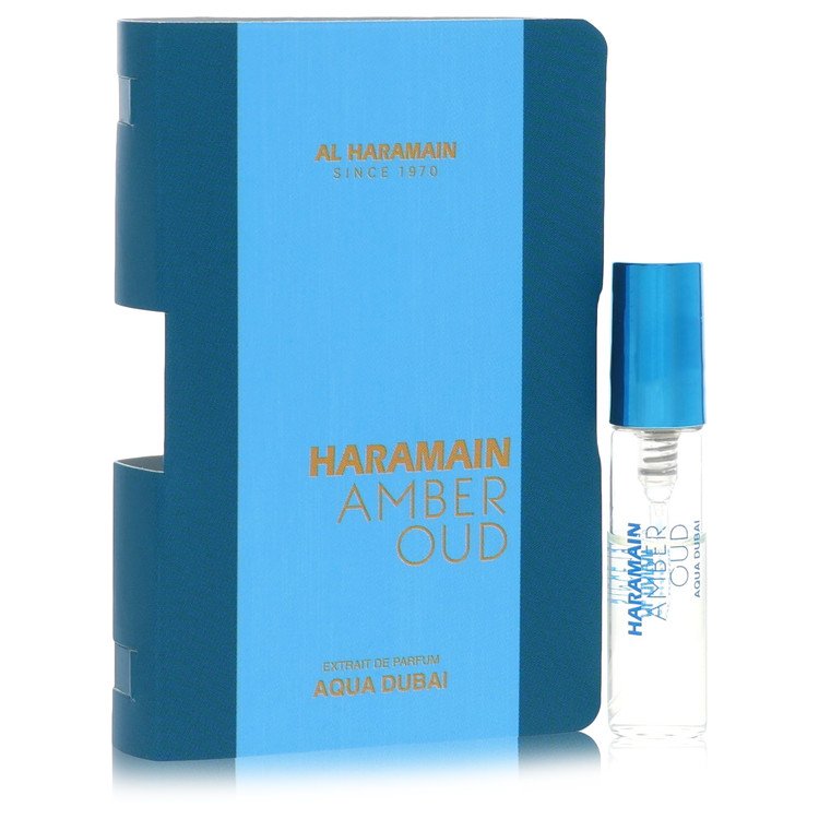 Al Haramain Amber Oud Aqua Dubai Vial (sample- Unisex Manaufacturer 1/2 filled) By Al Haramain