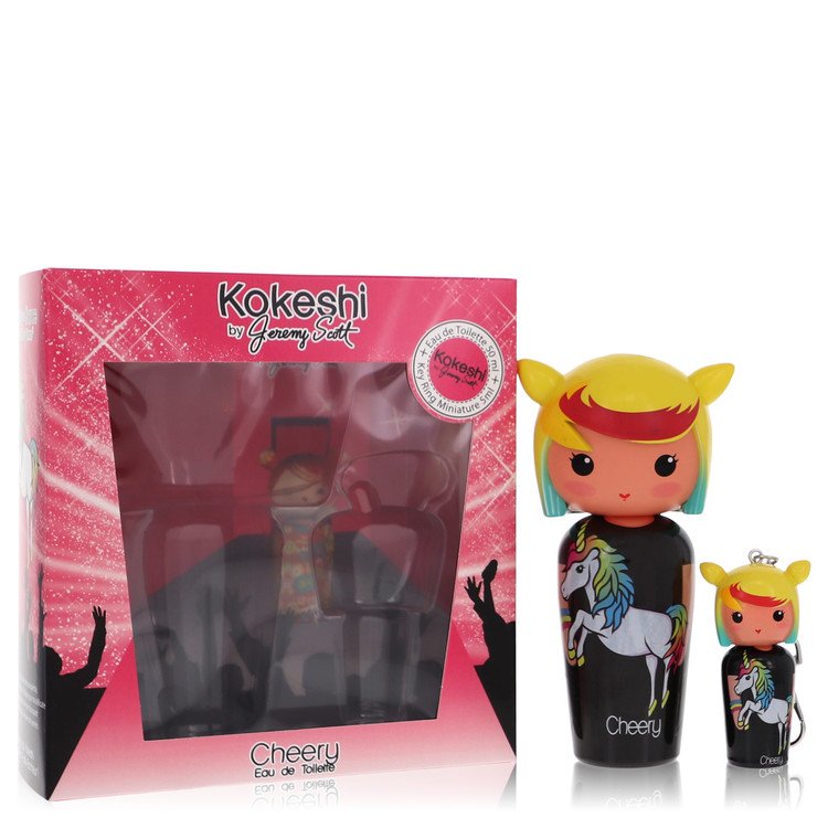 Kokeshi Cheery Eau De Toilette Spray + Free Key Ring Mini EDT Spray By Kokeshi